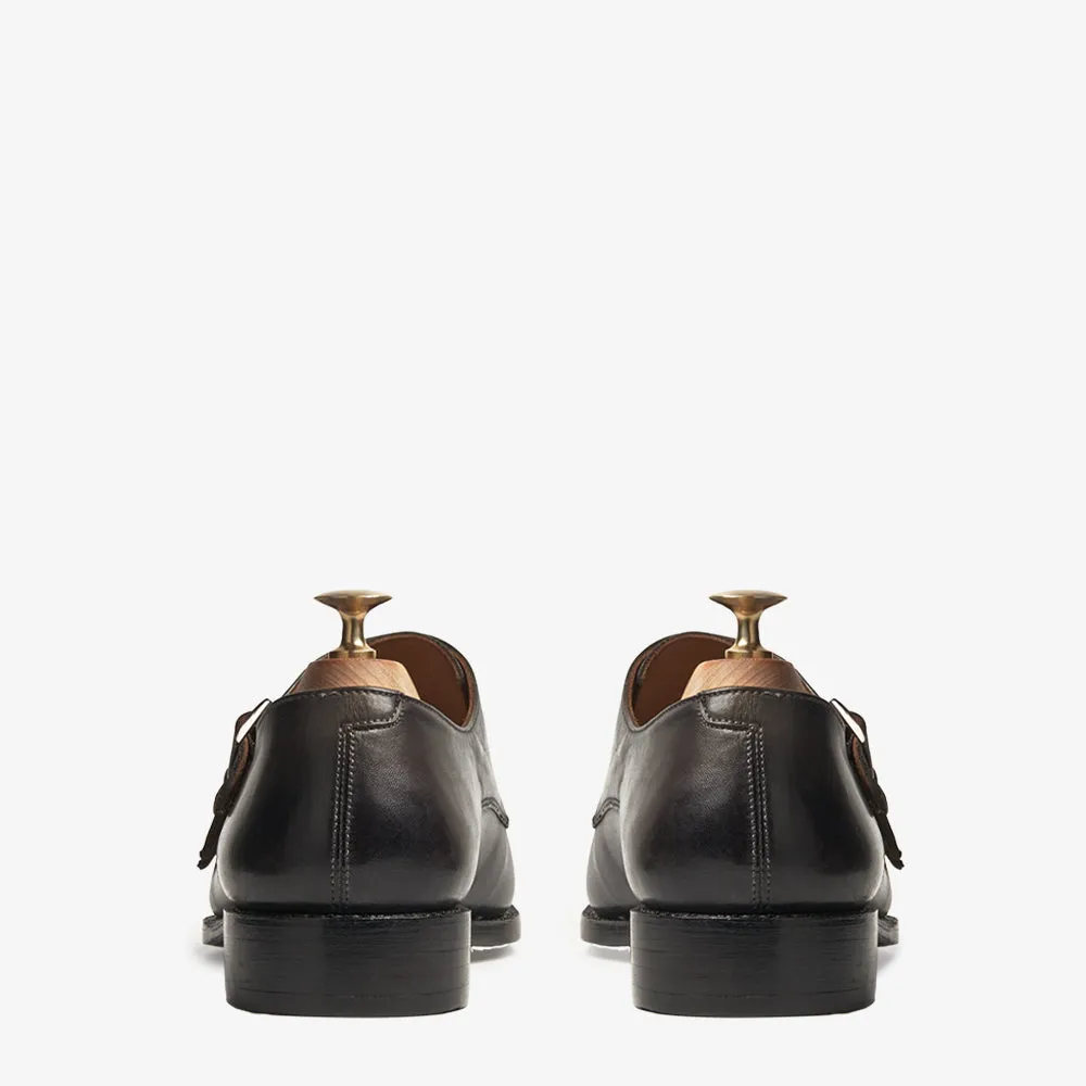 Tallin Smoked Grey Triple Monk Shoes