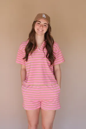 TARYN STRIPED TERRY SET BY IVY & CO