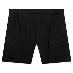 Tech Cargo Short - Jet Black