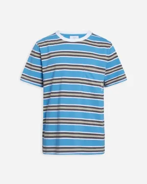 Teen Jon Stripe Tee - Blue