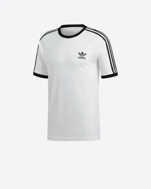 Teens 3 Stripes Tee - White/Black