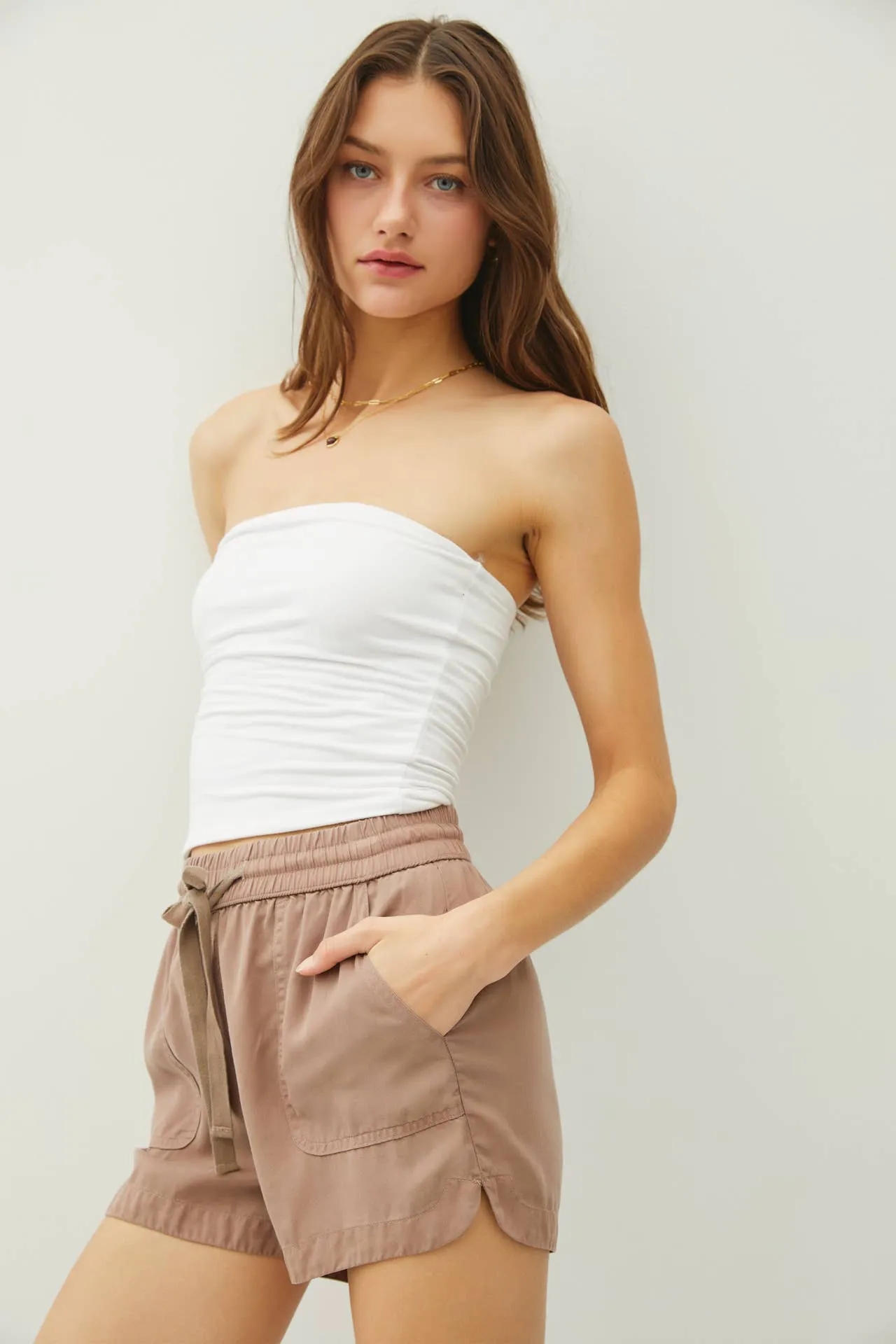 TENCEL™ Drawstring Runner Shorts