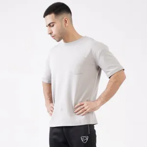 Tf-Premium Scuba Grey Half Sleeve Heavy GSM Pocket Top
