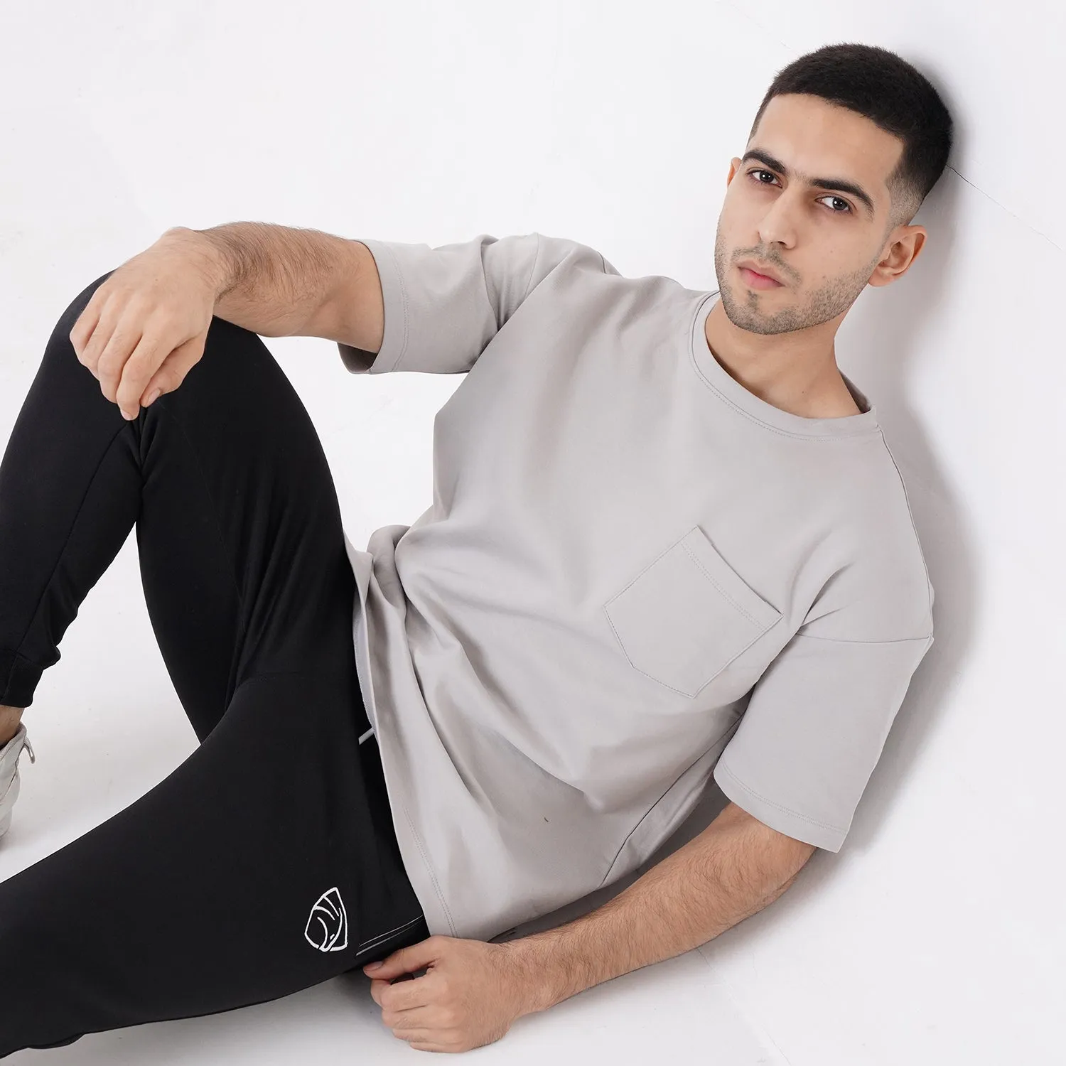 Tf-Premium Scuba Grey Half Sleeve Heavy GSM Pocket Top