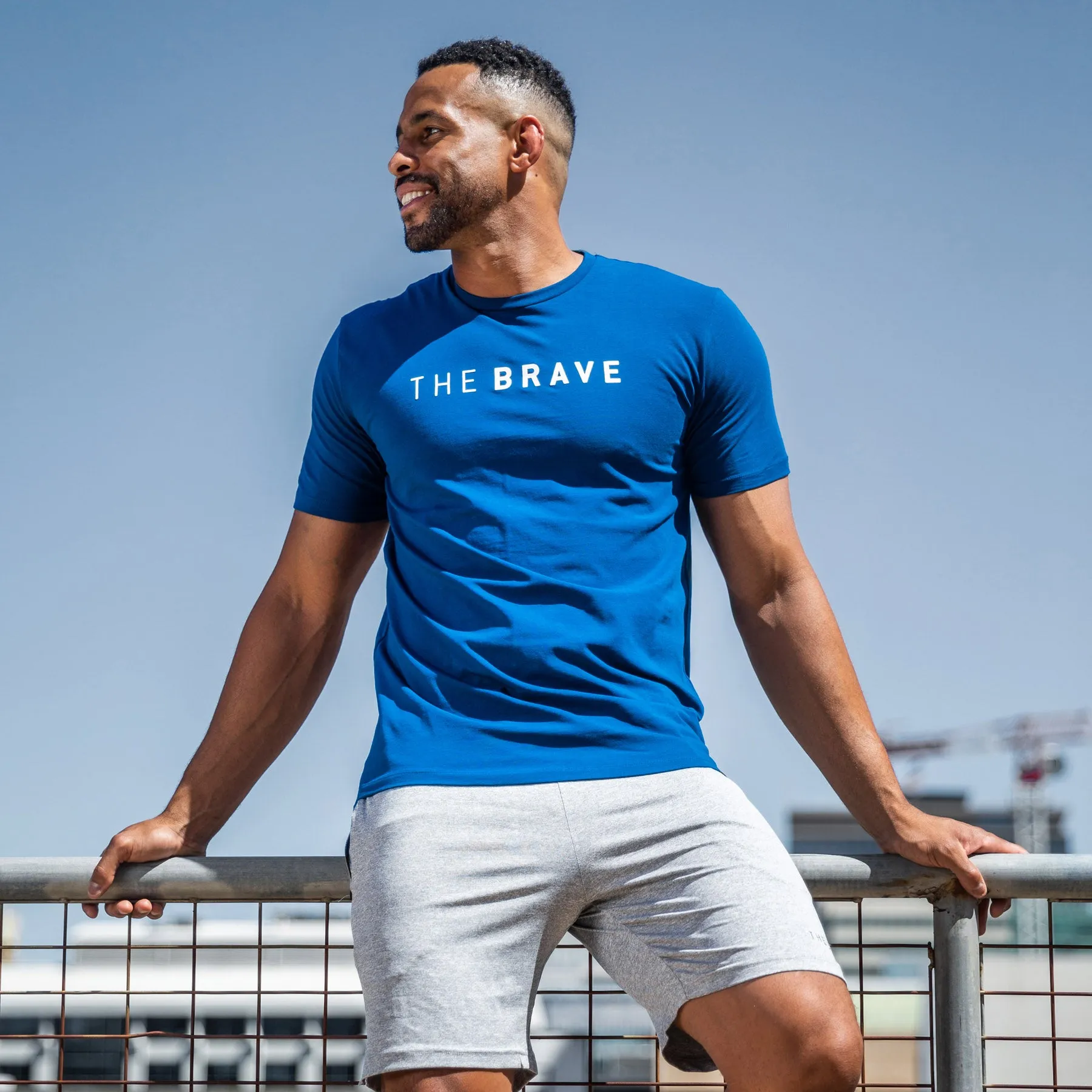 The Brave - Men's Signature T-Shirt - AIRFORCE BLUE