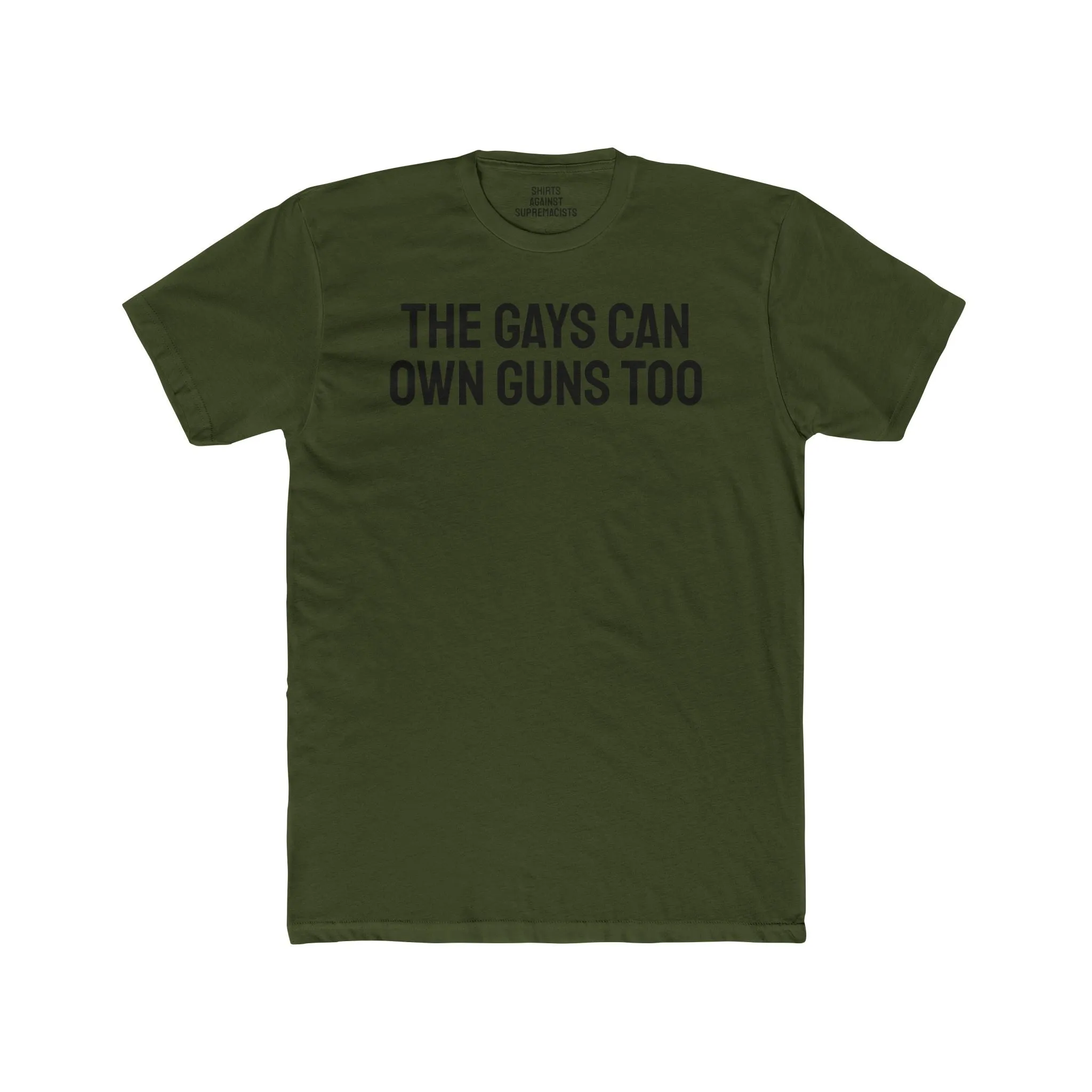 The Gays Can Own Guns Too - Unisex Cotton Crew Tee