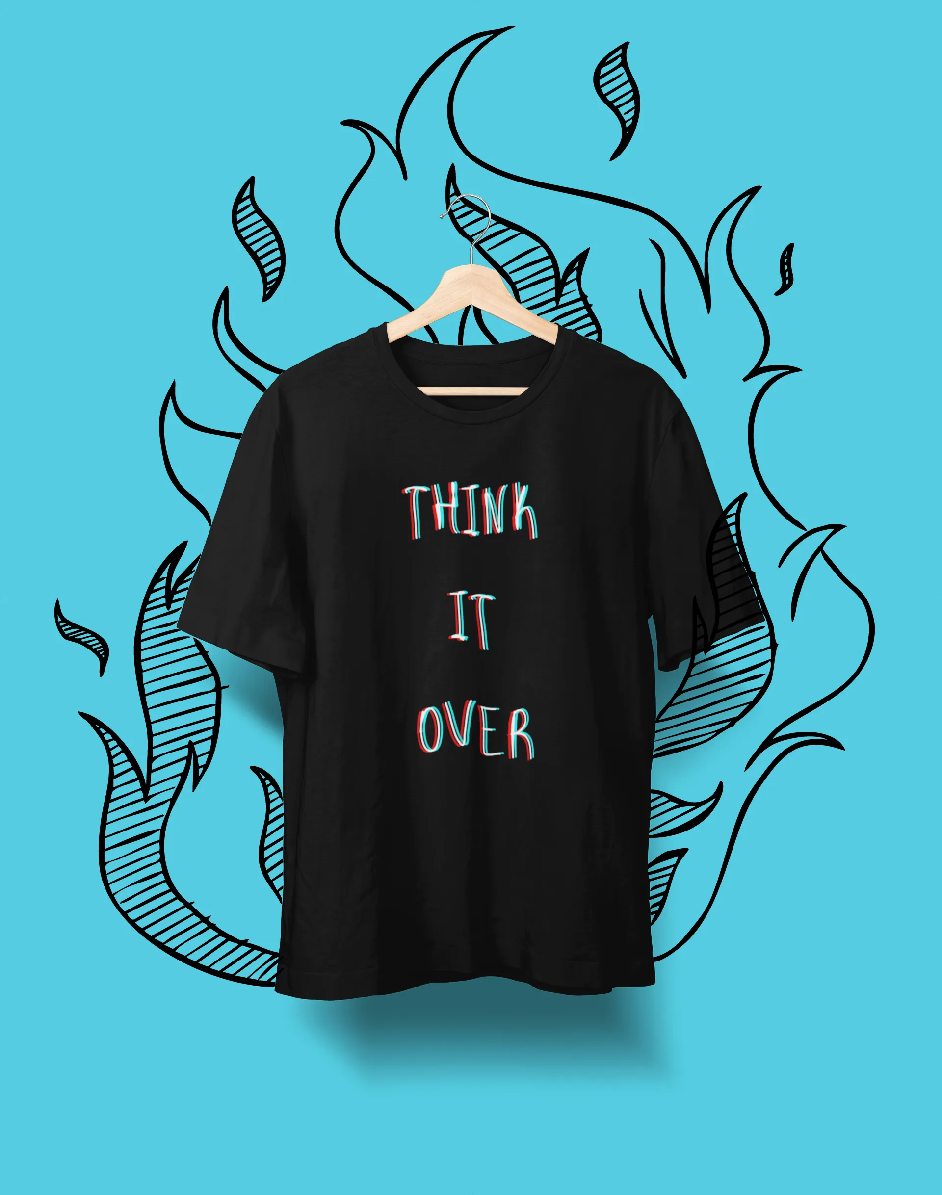 Think It Over -  Heavy Cotton Tee