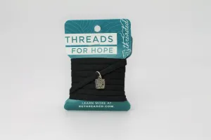 Threads for Hope Bracelet / Black