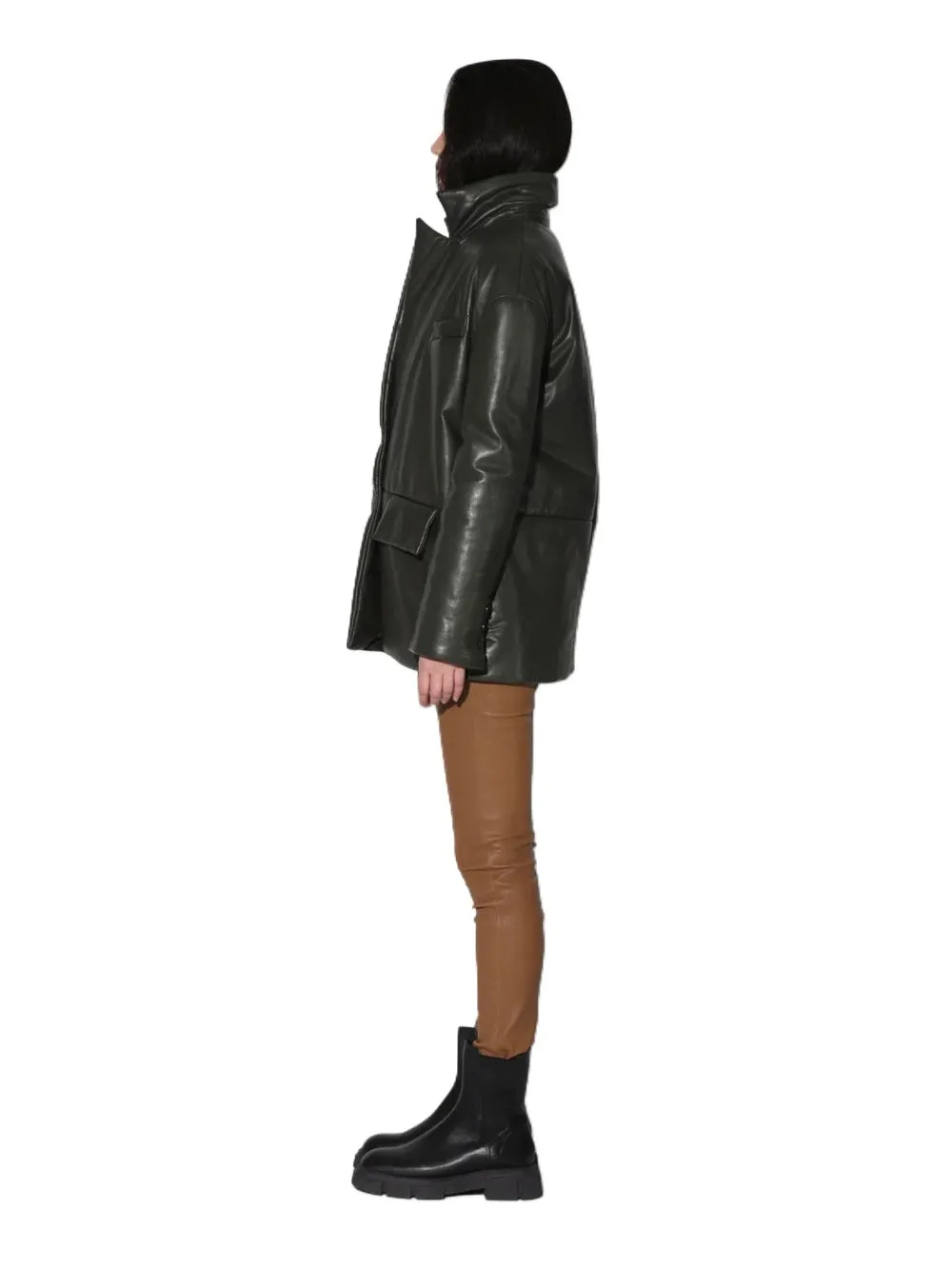 Timeless Bloom Leather Blazer for Women