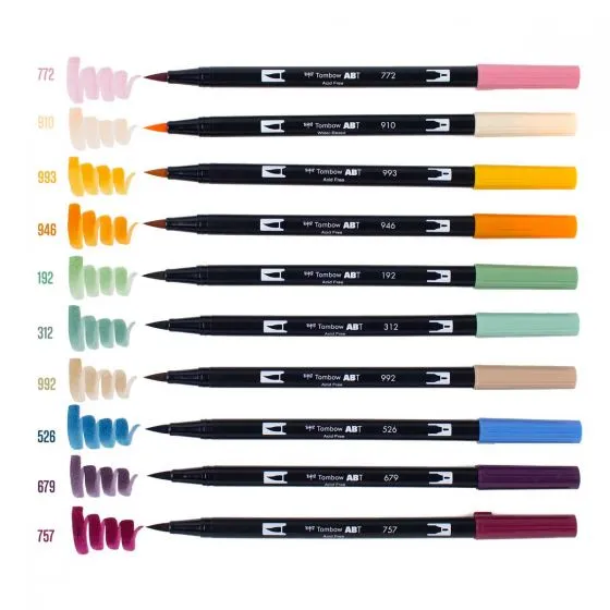 Tombow Cottage Dual Brush Pen Set