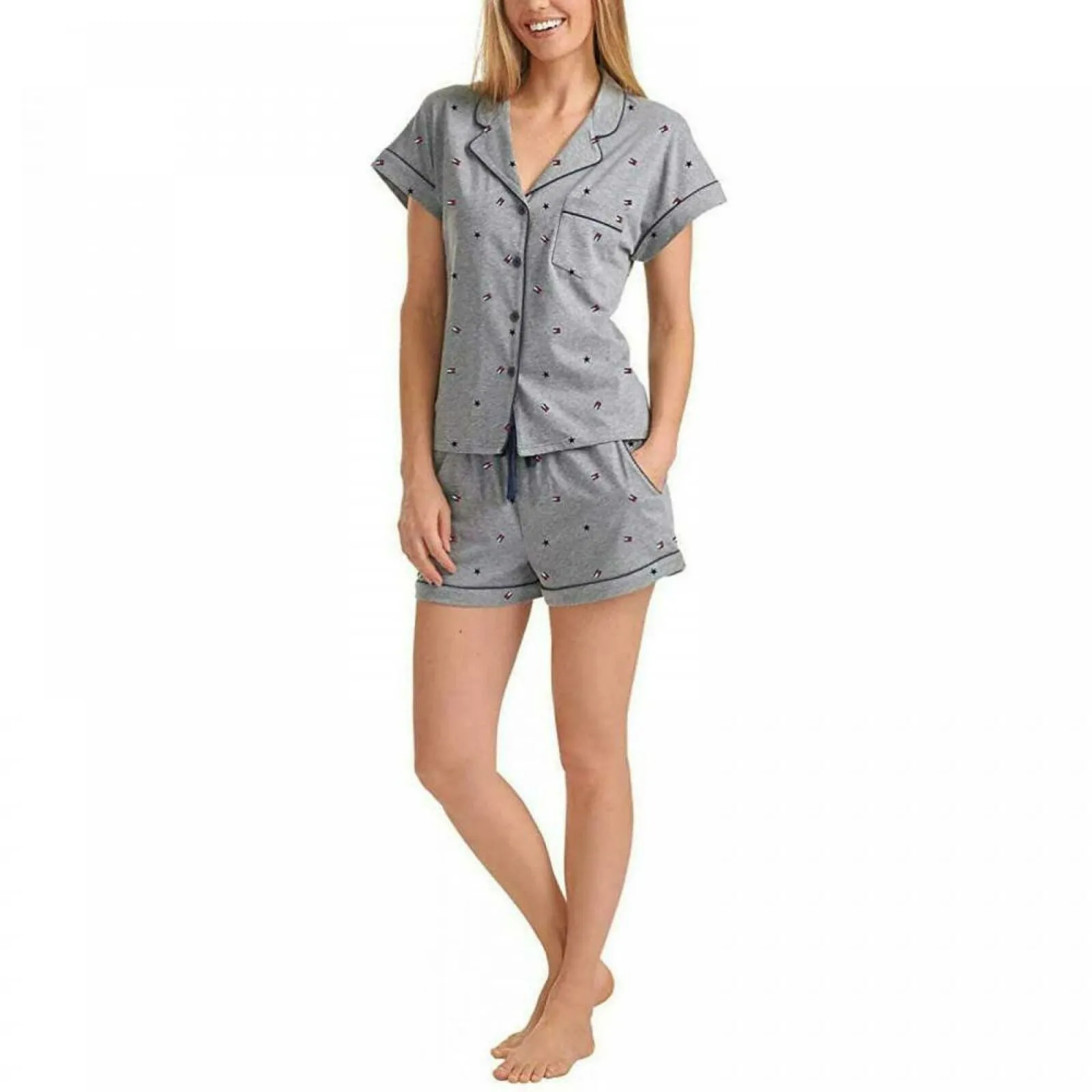 Tommy Hilfiger Women's 2 Piece Pajama Shorts Set