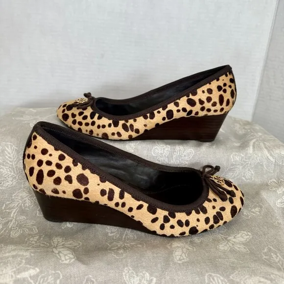 Tory Burch Ponyhair Wedge Pumps  - Women, Size 6 1/2