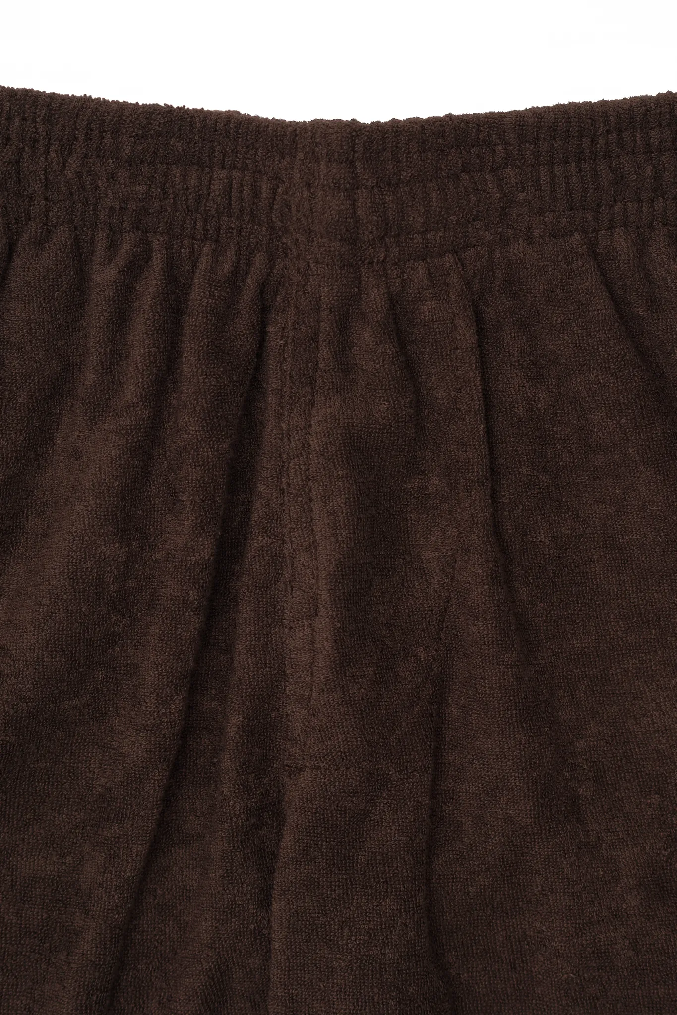 TOWEL TERRY HOUSE SHORTS IN WOOD