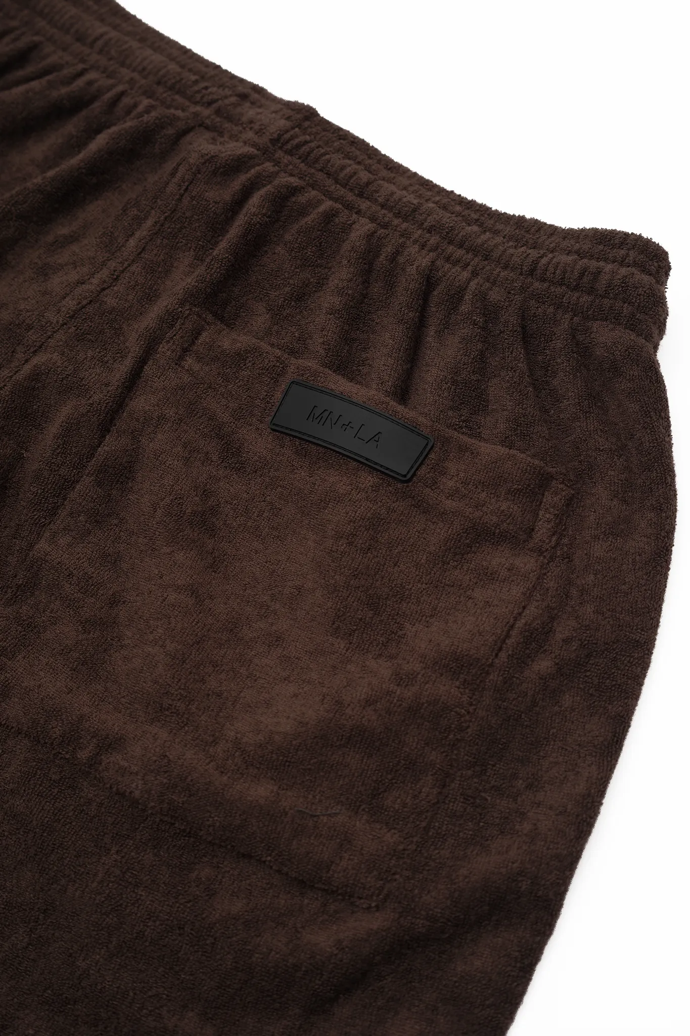 TOWEL TERRY HOUSE SHORTS IN WOOD