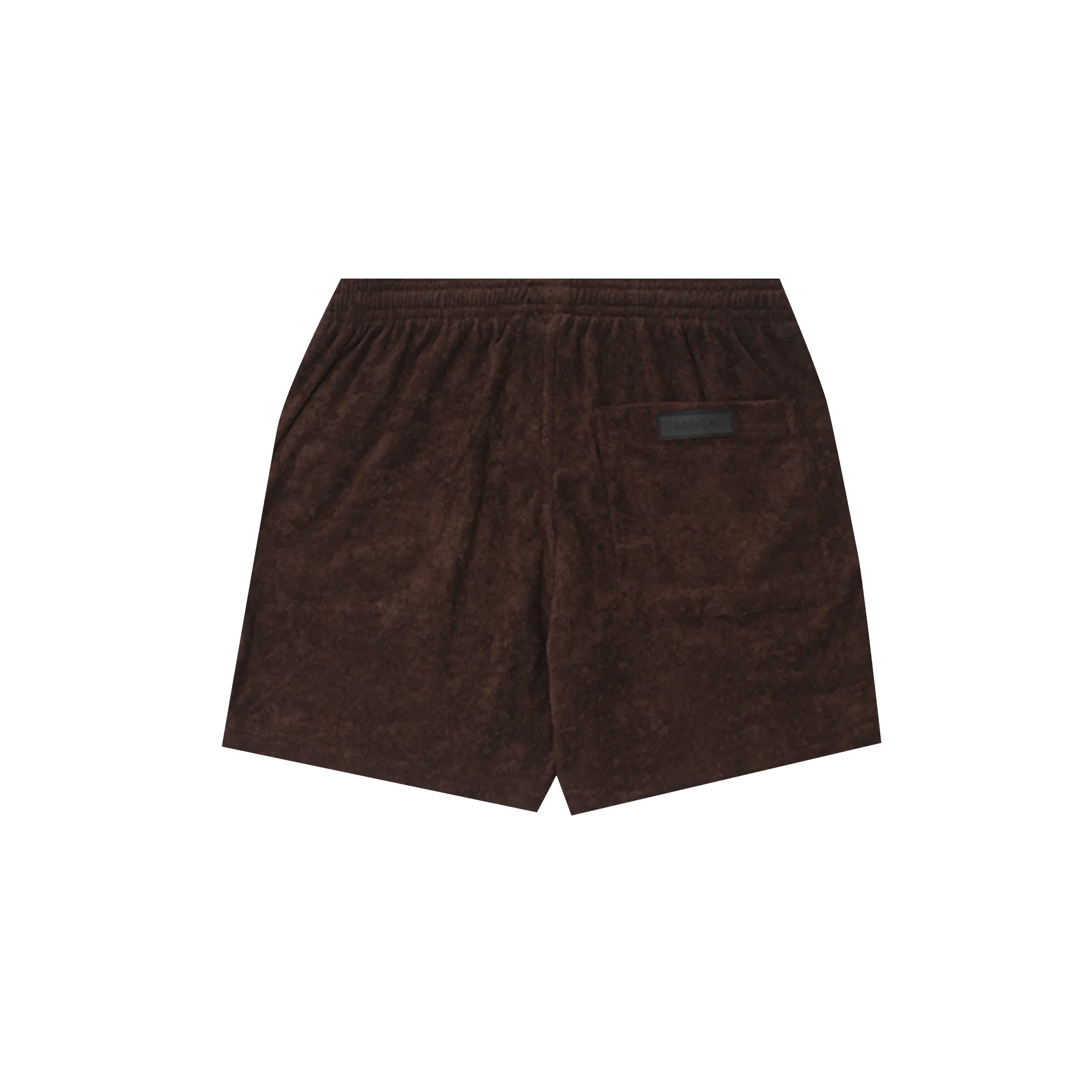 TOWEL TERRY HOUSE SHORTS IN WOOD