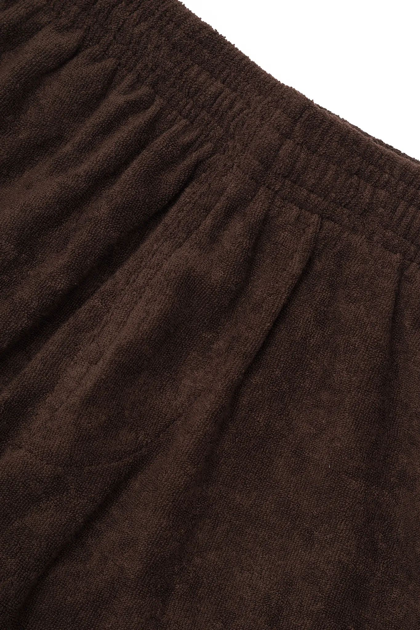 TOWEL TERRY HOUSE SHORTS IN WOOD