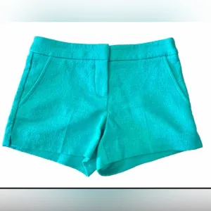 TRINA TURK Oceano Color Stretch Fabric Hook And Zip Close Shorts Size 0 NWOT