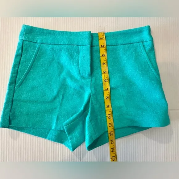 TRINA TURK Oceano Color Stretch Fabric Hook And Zip Close Shorts Size 0 NWOT