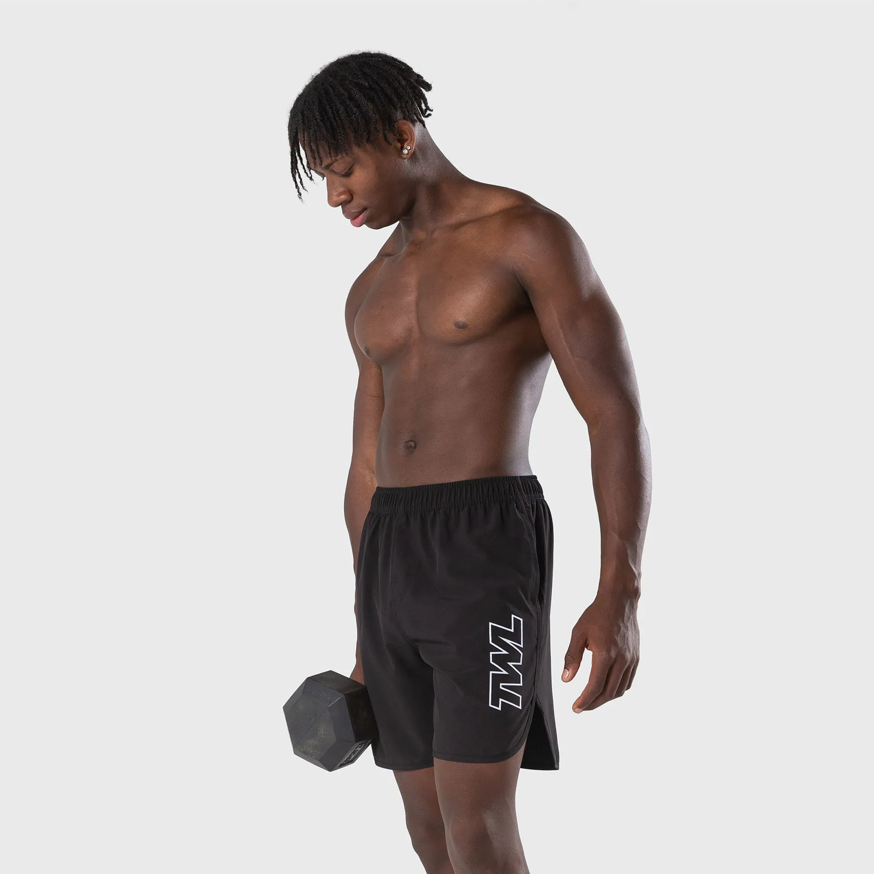 TWL - MEN'S FLEX SHORTS - ATHLETE - BLACK/WHITE