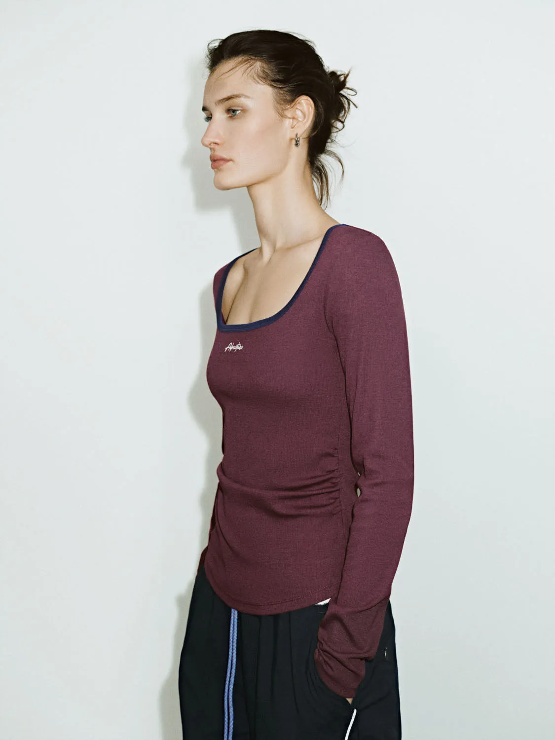 U-Neck Skinny T-Shirts