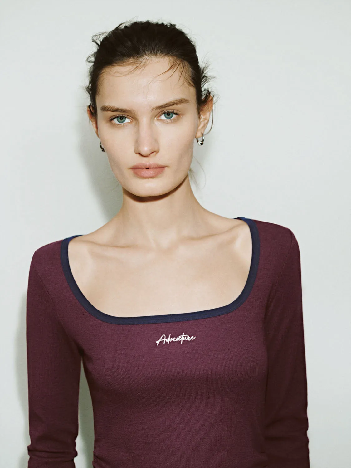 U-Neck Skinny T-Shirts