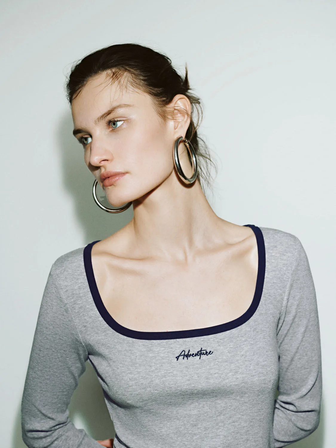 U-Neck Skinny T-Shirts