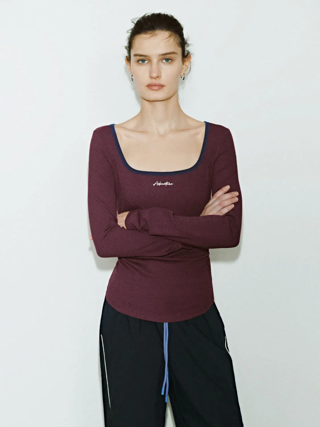 U-Neck Skinny T-Shirts