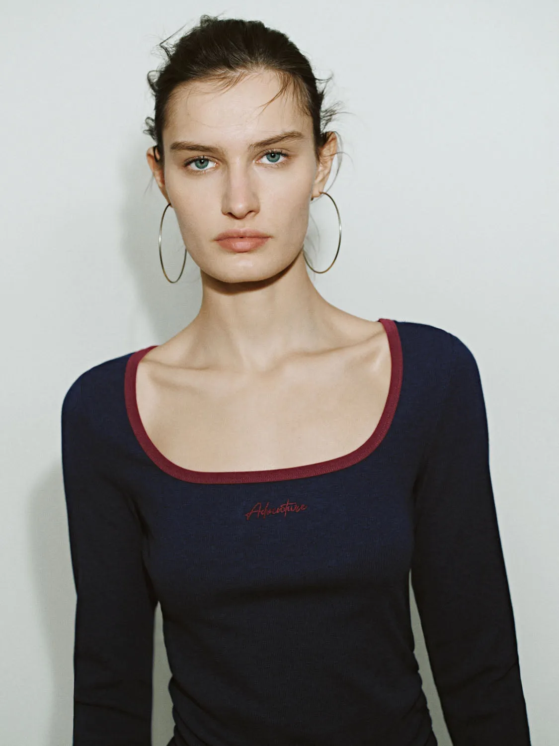 U-Neck Skinny T-Shirts