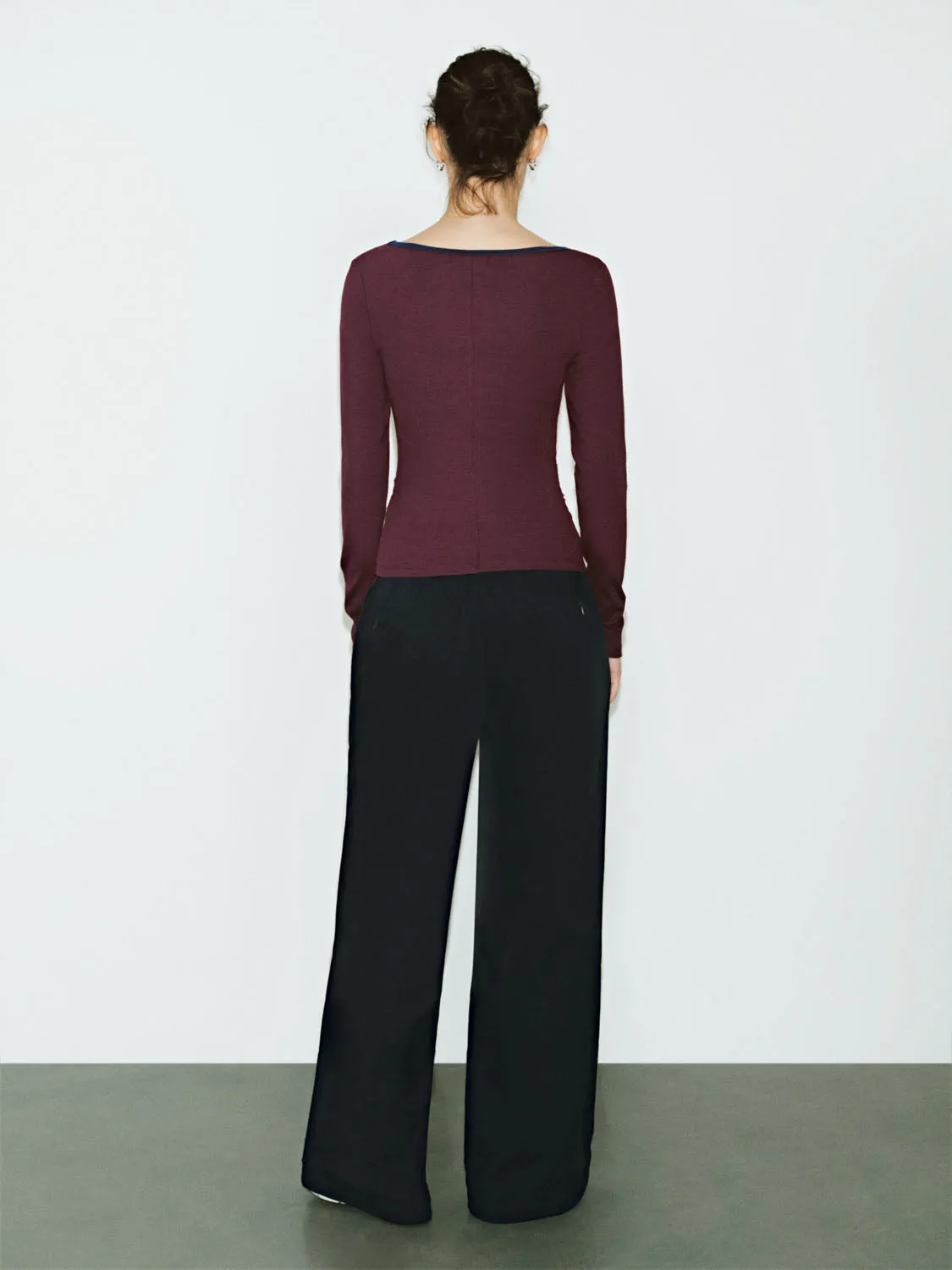 U-Neck Skinny T-Shirts