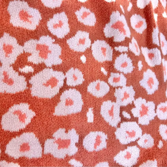 UGG Shaina Knit Short Sz L Floral Loungewear Soft Cozy Sweater Shorts