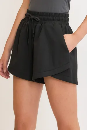 Umgee Full Size Drawstring Sweatshorts with Pockets Plus Size Avaialble