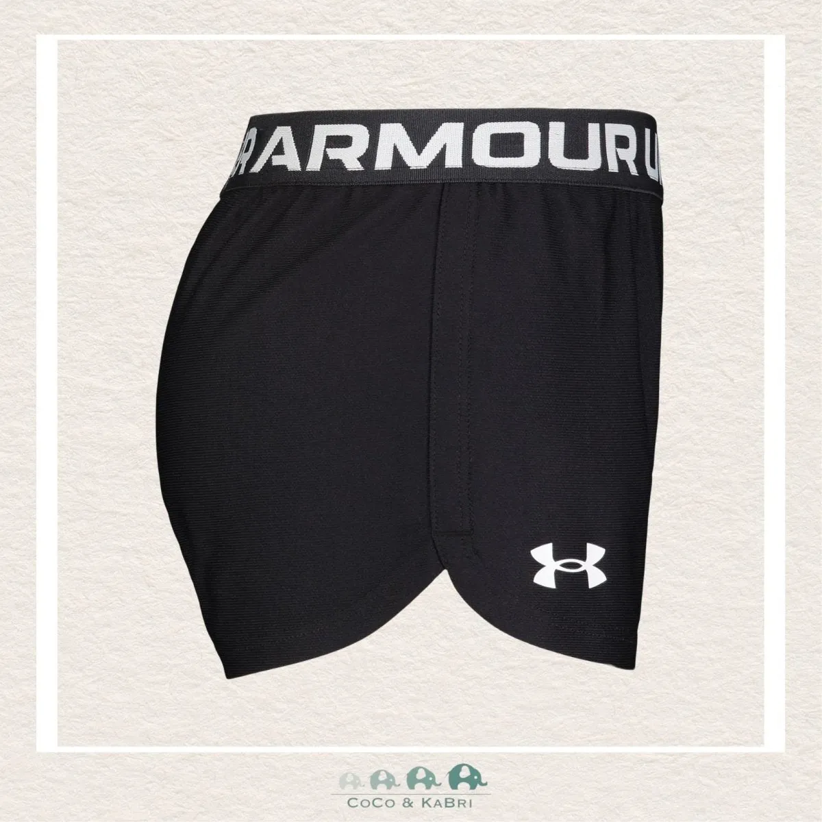 Under Armour Little Girls Play Up Shorts - Black