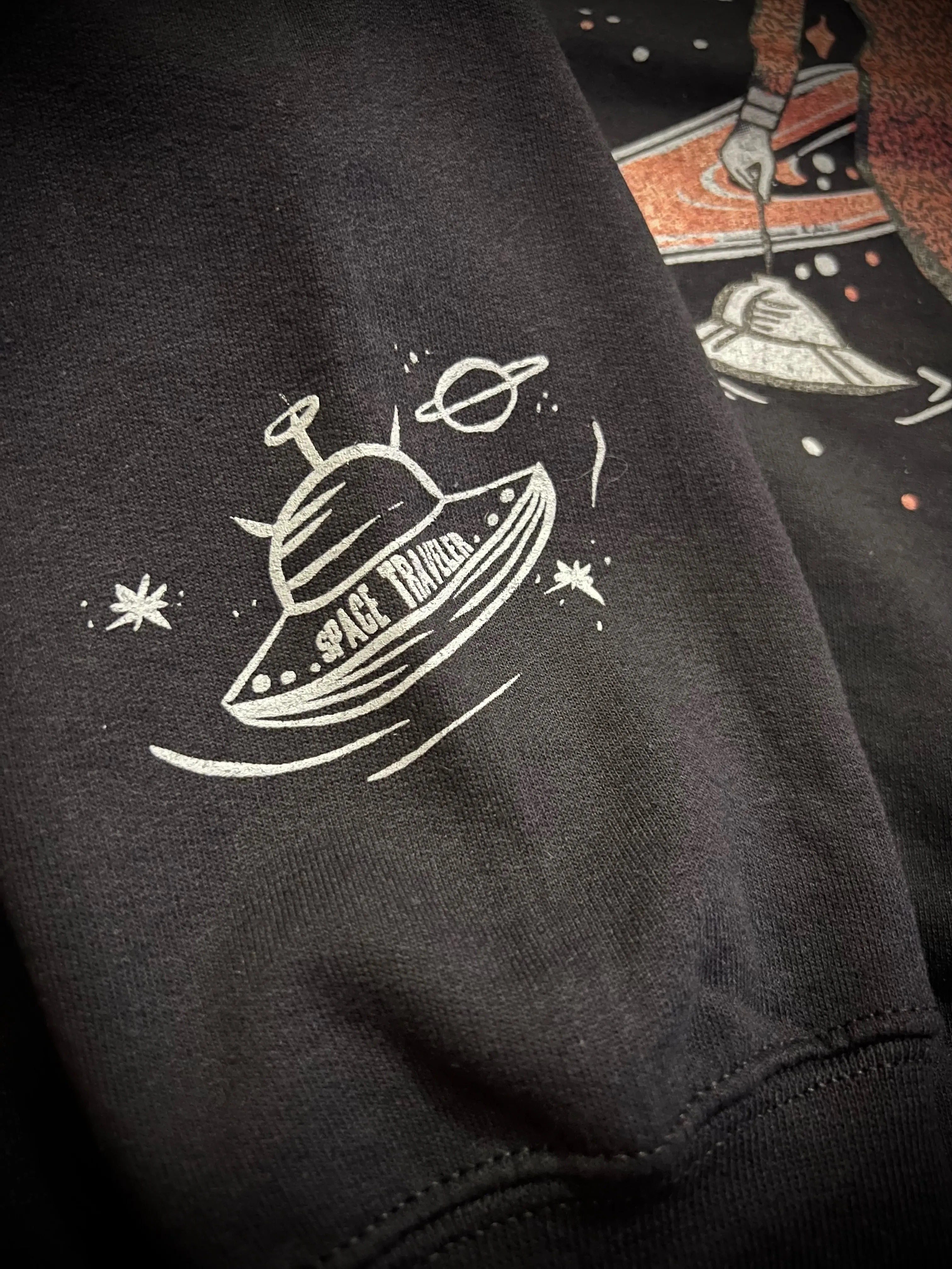 ＊UNISEX＊ SPACE TRAVELER SWEATSHIRTS *BLACK