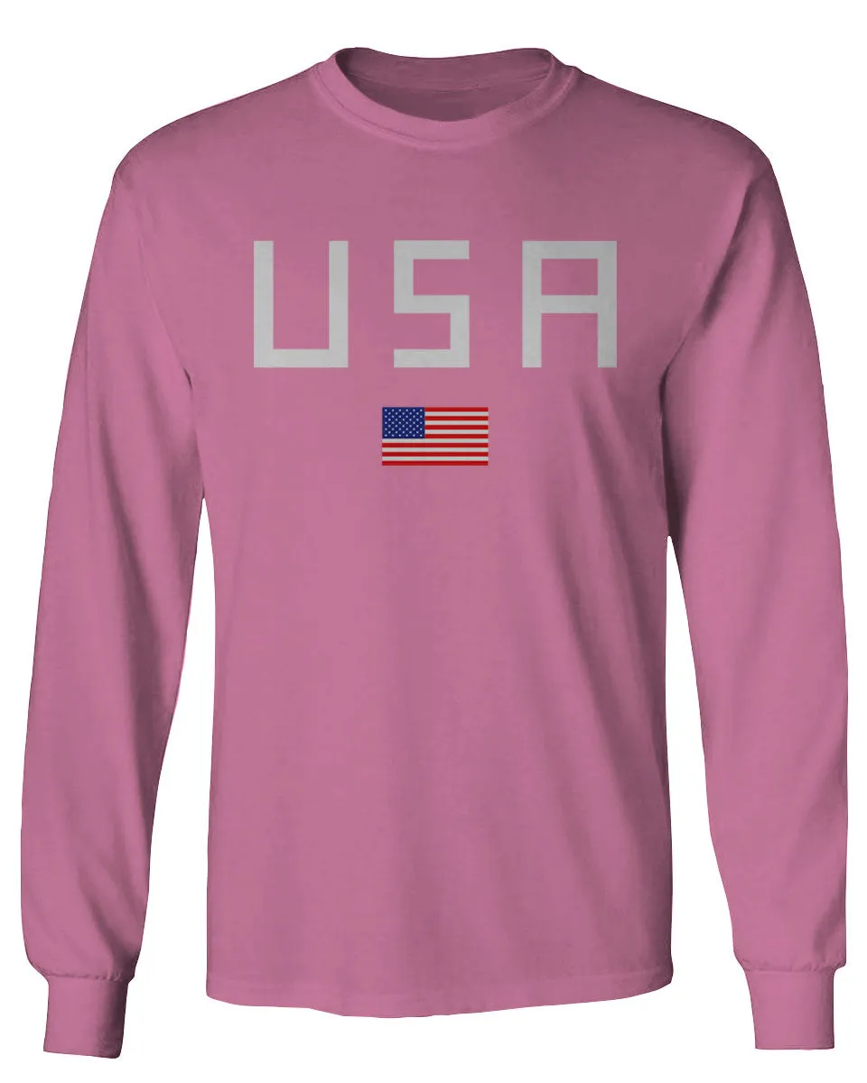 USA American Flag United States of America Patriotic  mens Long sleeve t shirt