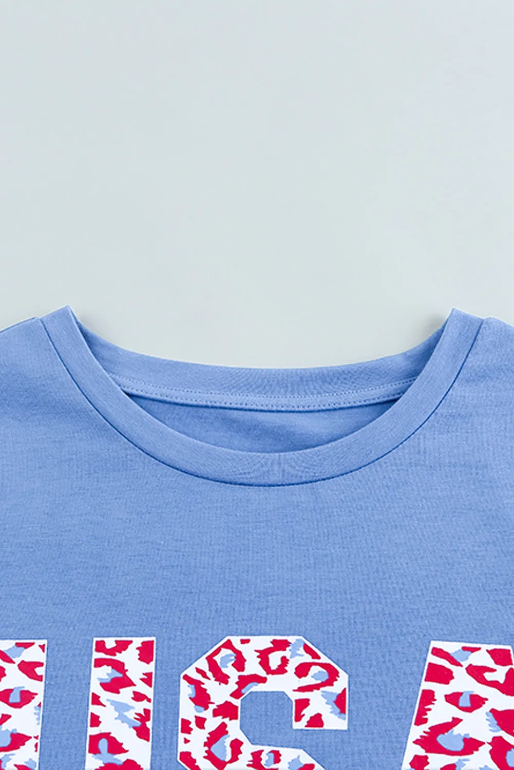 USA Leopard Print T-Shirt
