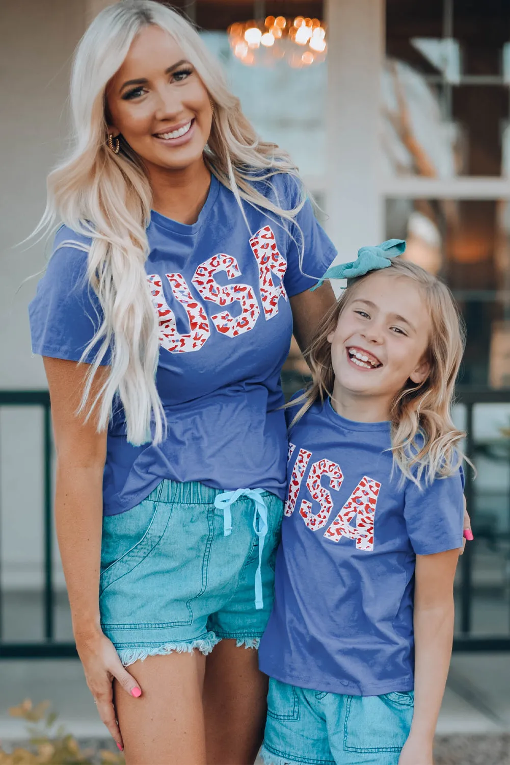 USA Leopard Print T-Shirt