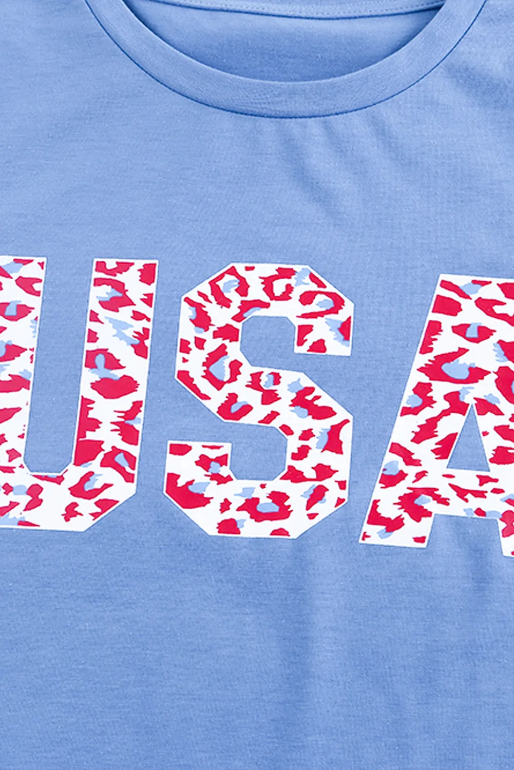 USA Leopard Print T-Shirt