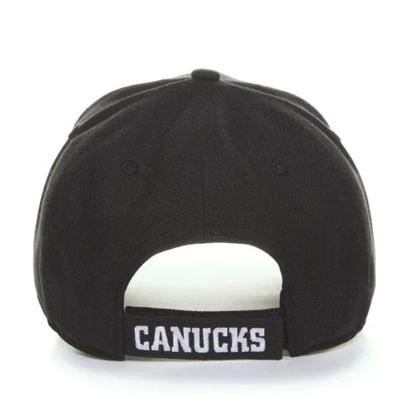 Vancouver Canucks Skate 47 Brand NHL Basic MVP Black / White Adjustable Hat