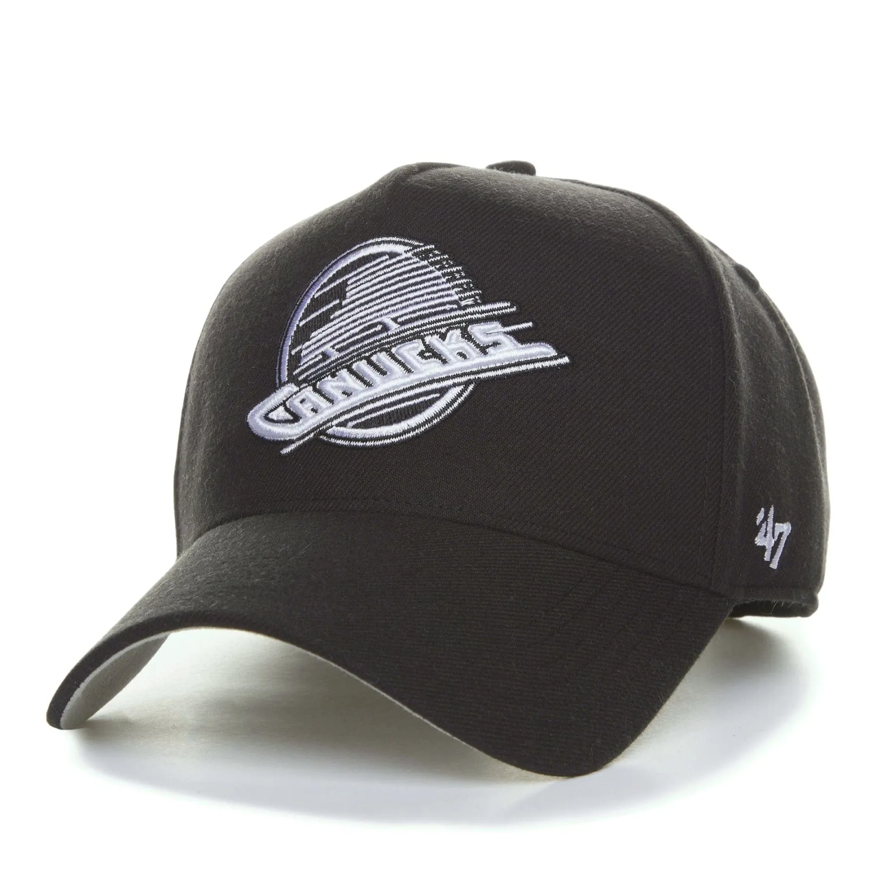 Vancouver Canucks Skate 47 Brand NHL Basic MVP Black / White Adjustable Hat
