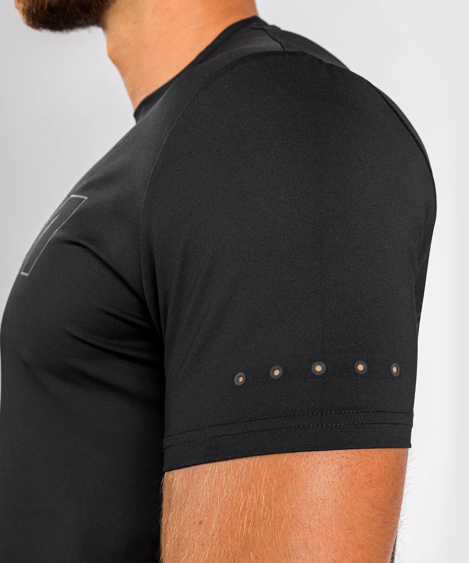 Venum Classic Evo Dry-Tech T-Shirt -  Schwarz/Schwarz Reflektierend