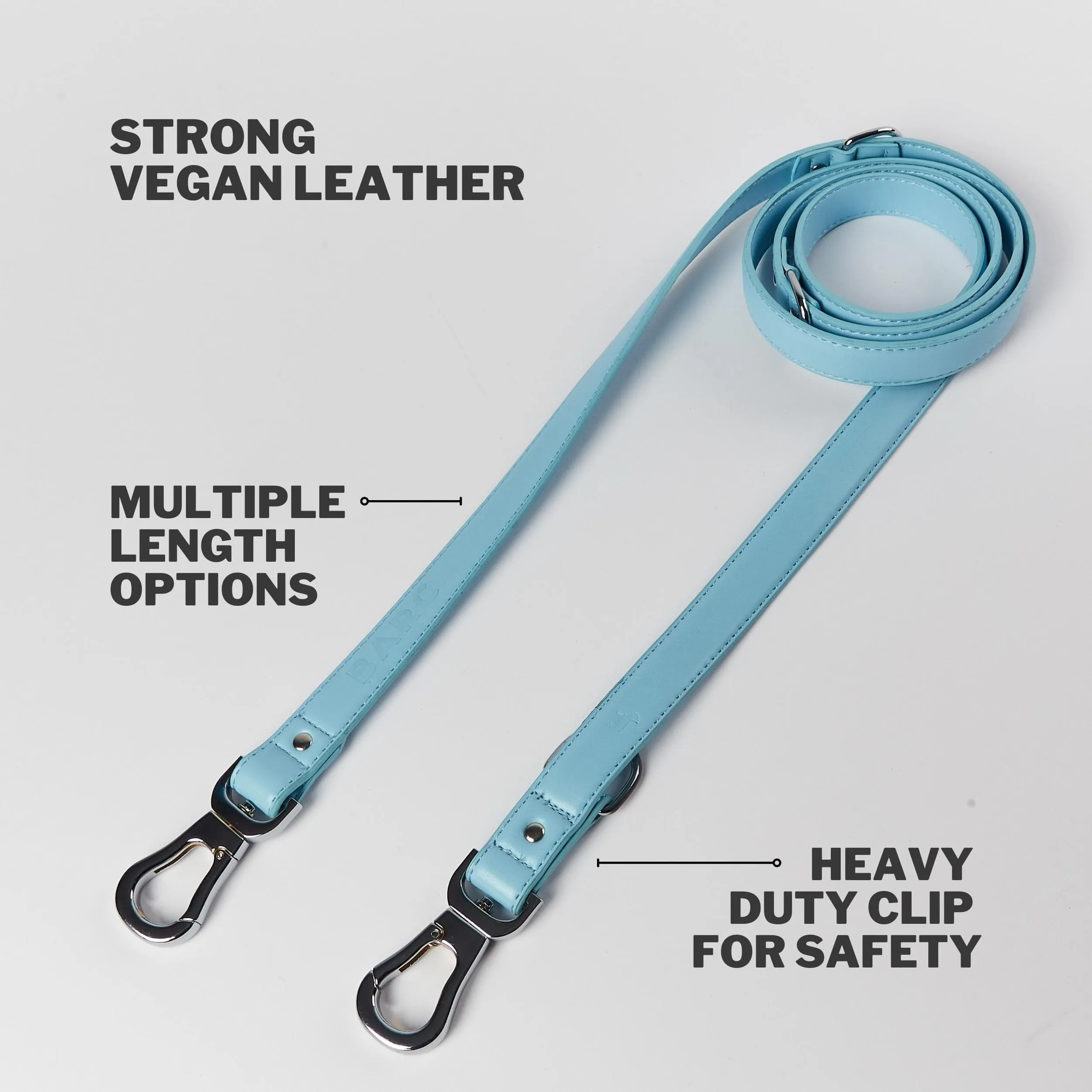Versatile Vegan Leather Lead | Coastal Blue