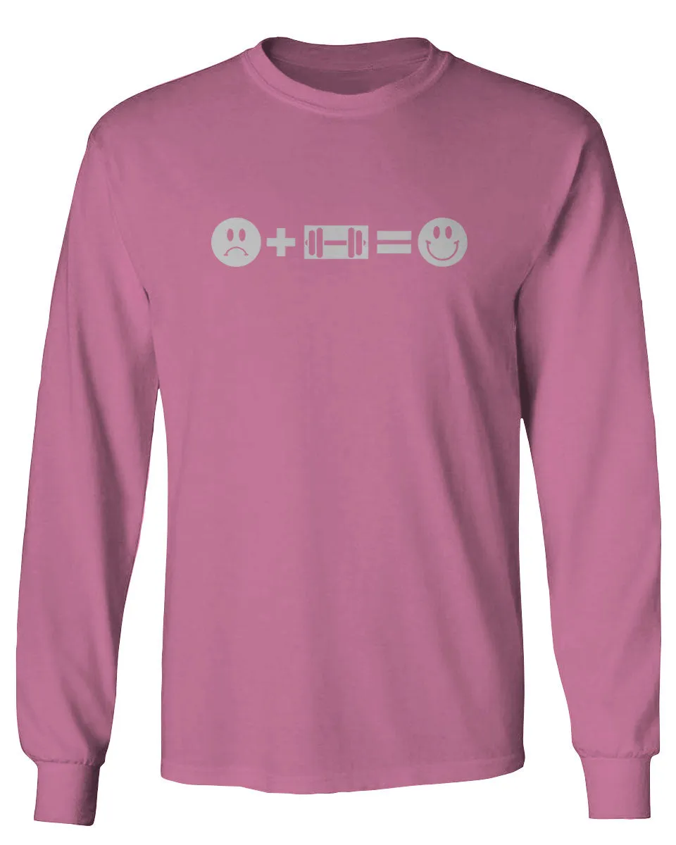 VICES AND VIRTUESS crosfit Feeling Workout Make me Happy Gym Fitness mens Long sleeve t shirt