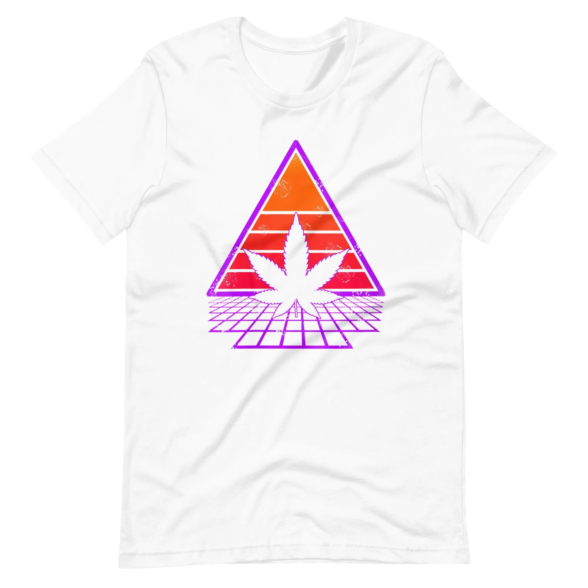 Vintage-80s-Marijuana-Retro-Weed-Cannabis-Leaf-Unisex t-shirt