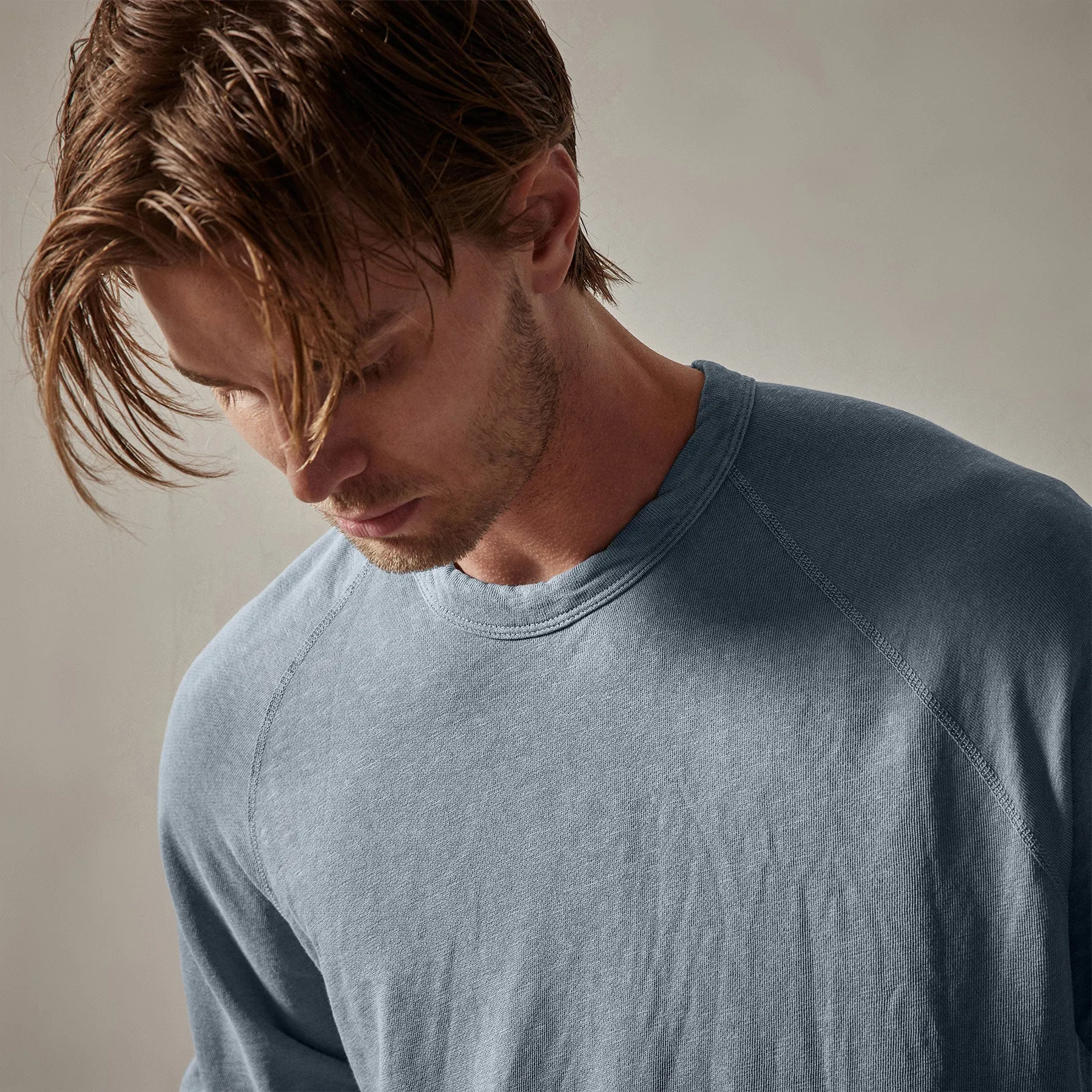 Vintage French Terry Sweatshirt - Bluestone Pigment