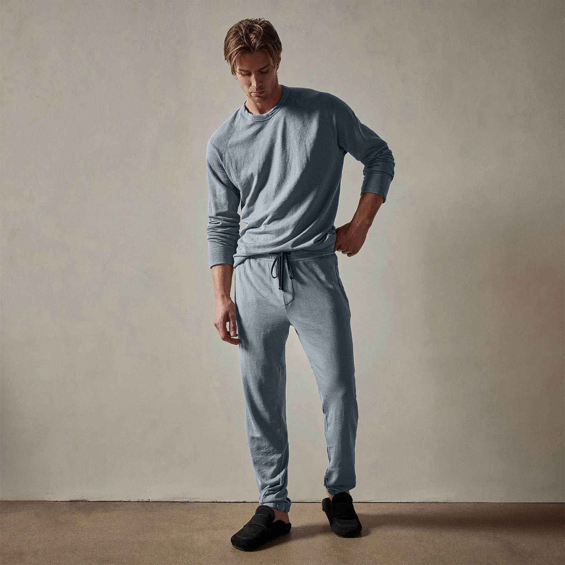 Vintage French Terry Sweatshirt - Bluestone Pigment