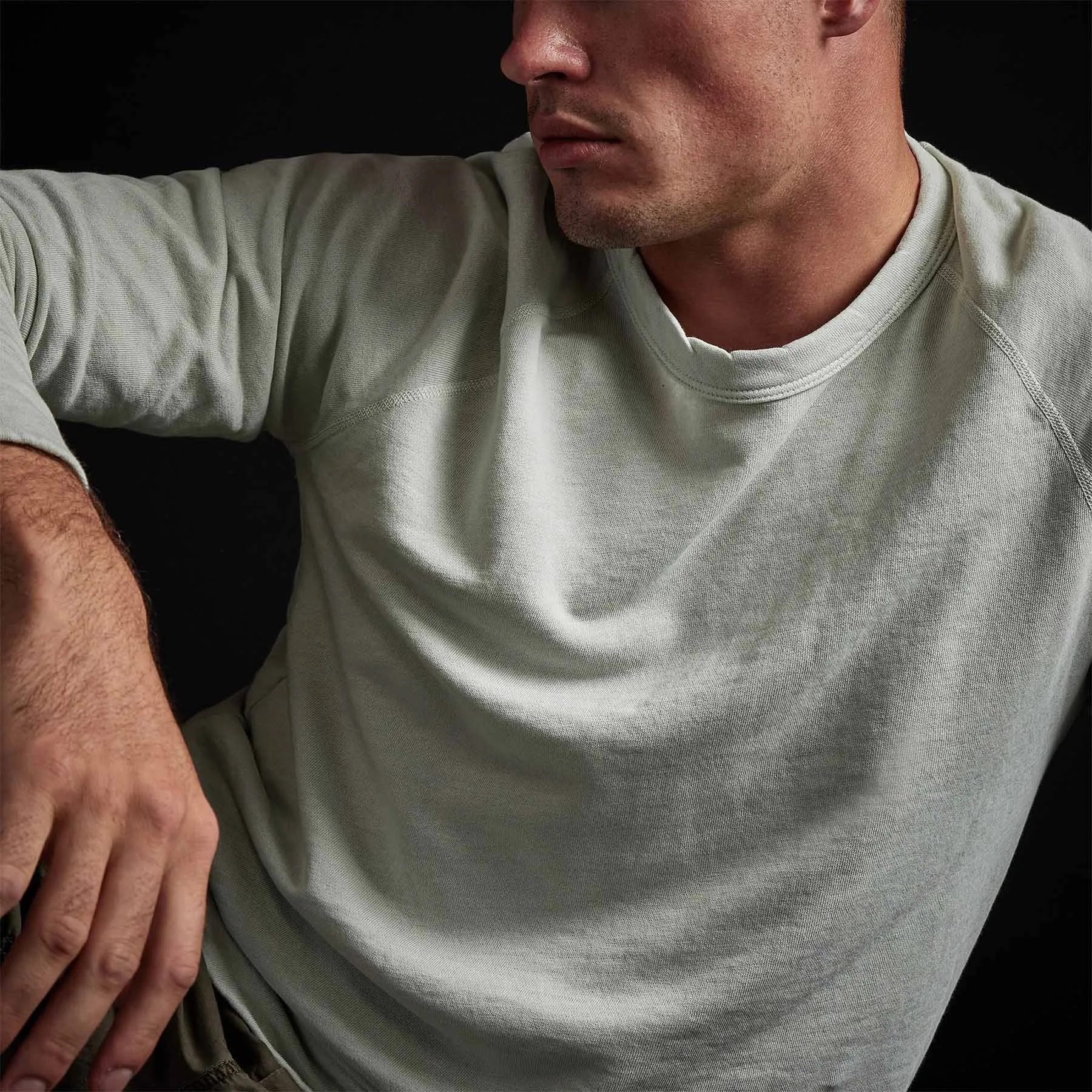 Vintage French Terry Sweatshirt - Celery Pigment