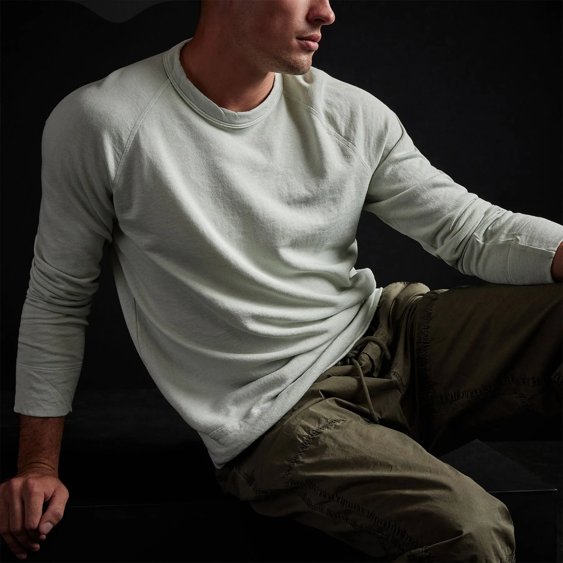 Vintage French Terry Sweatshirt - Celery Pigment