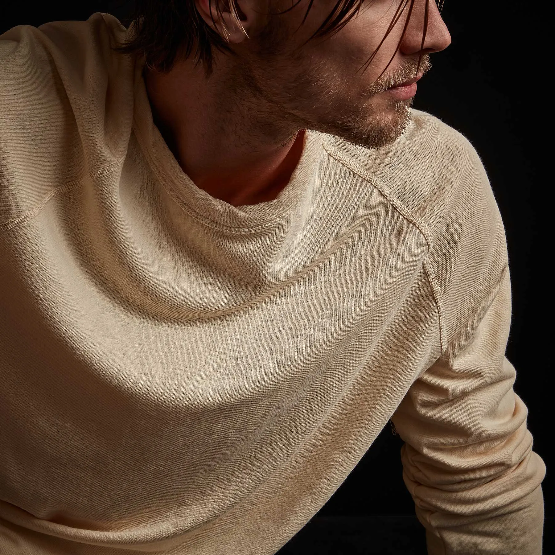Vintage French Terry Sweatshirt - Gesso Pigment