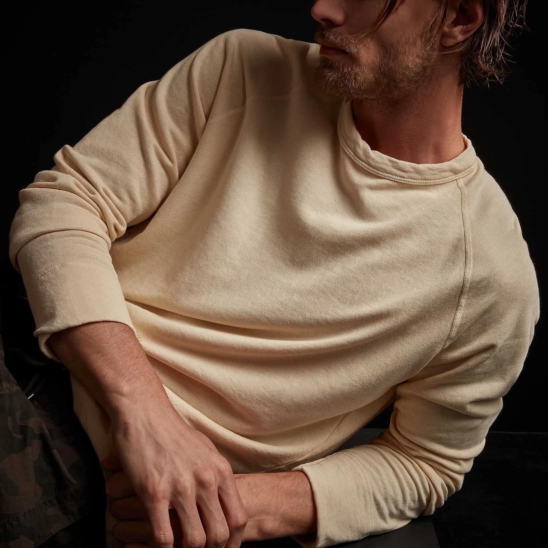 Vintage French Terry Sweatshirt - Gesso Pigment