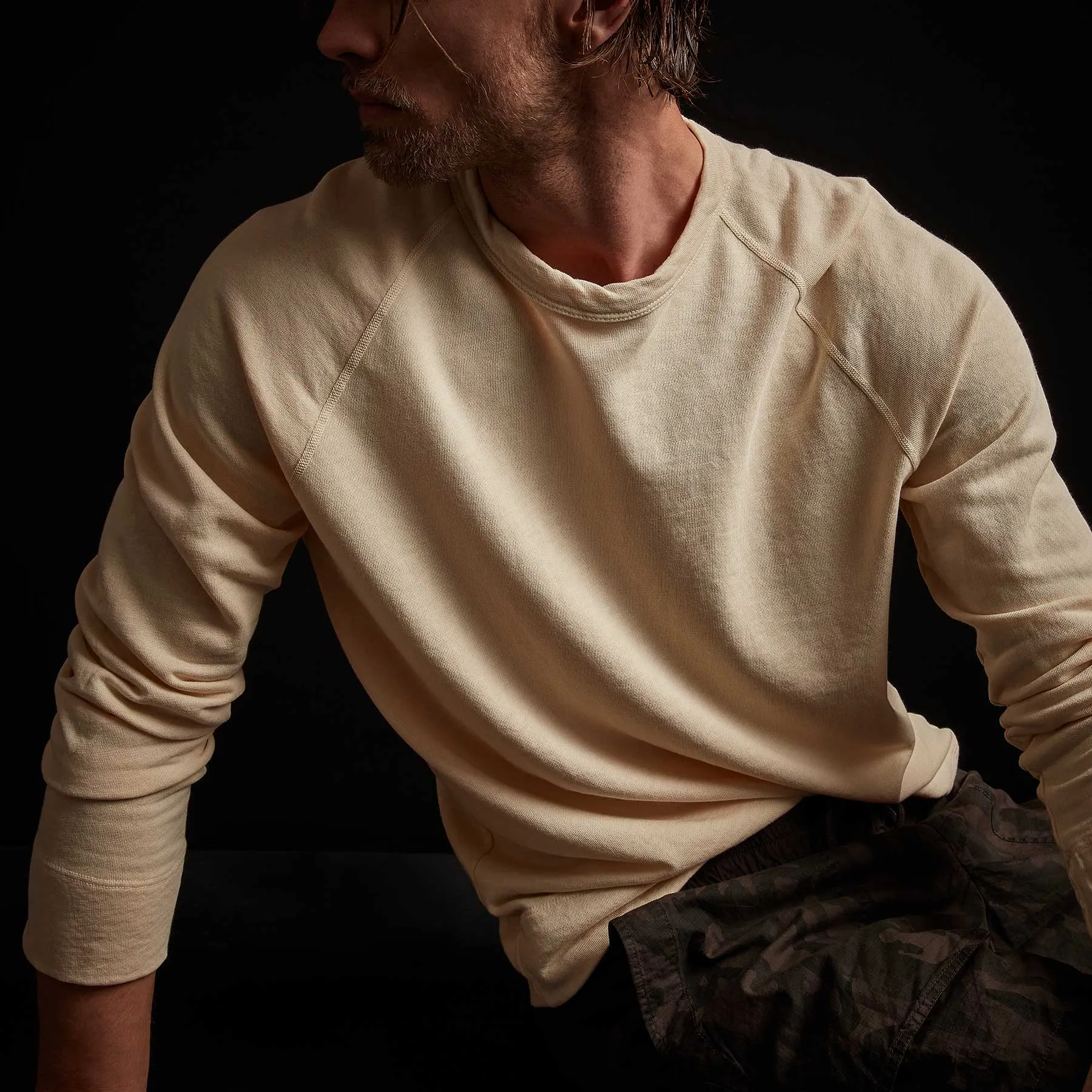 Vintage French Terry Sweatshirt - Gesso Pigment